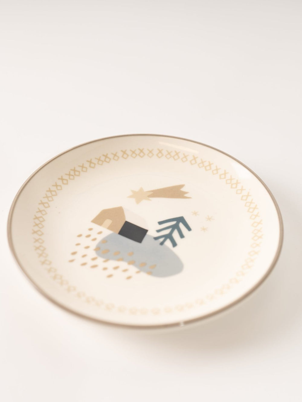 Stoneware Holiday Plate - Shooting Star - Heyday