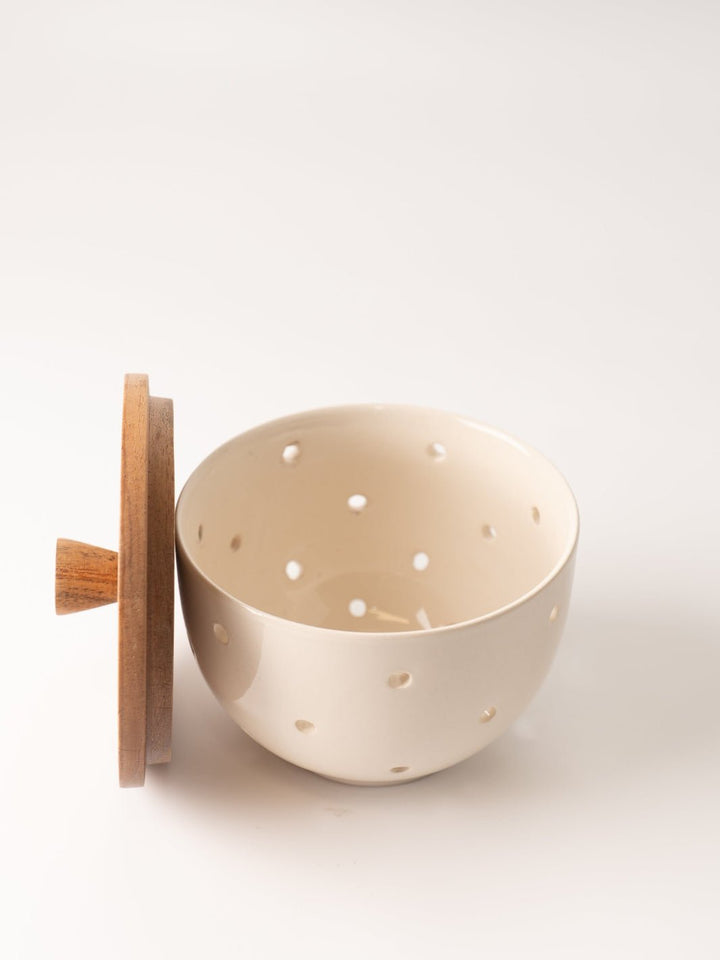 Stoneware Onion and Garlic Keeper - Heyday