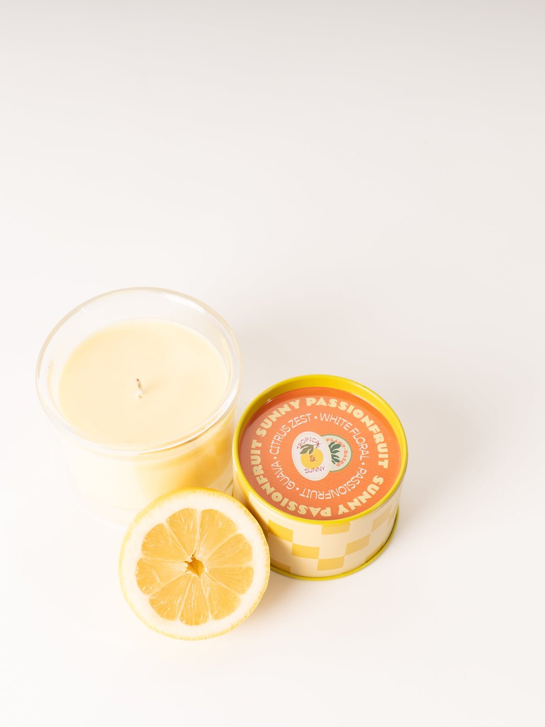 Sunny Passionfruit Glass Candle - Heyday