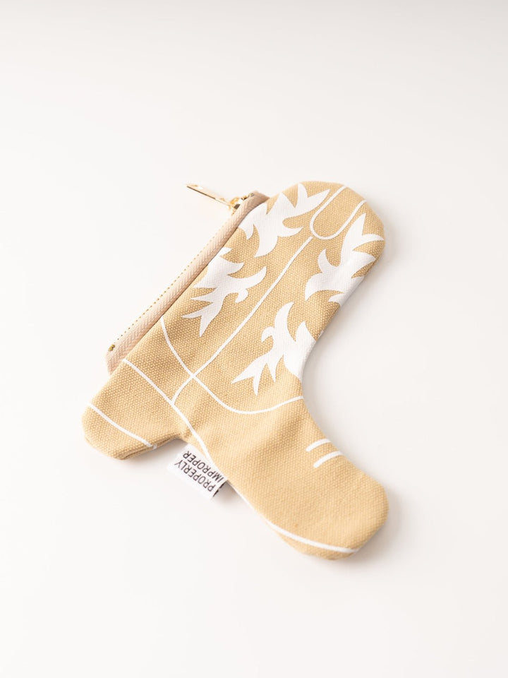Tan Cowgirl Boot Pouch - Heyday