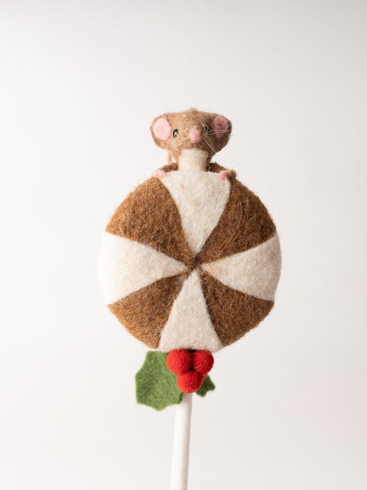 Tan Felt Lollipop + Mouse - Heyday