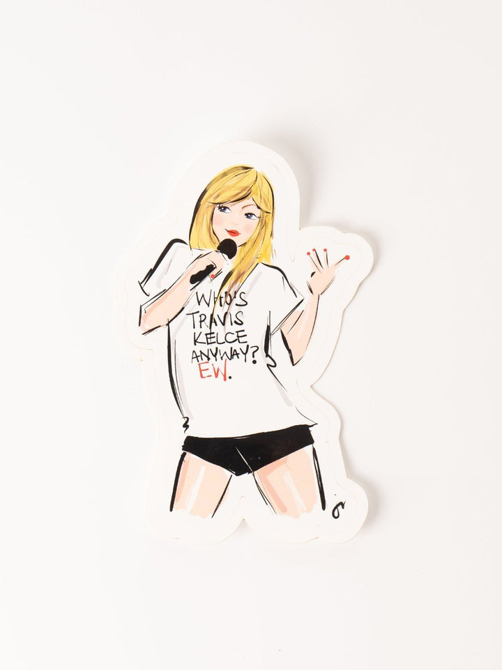 Taylor Swift Who's Travis Sticker - Heyday