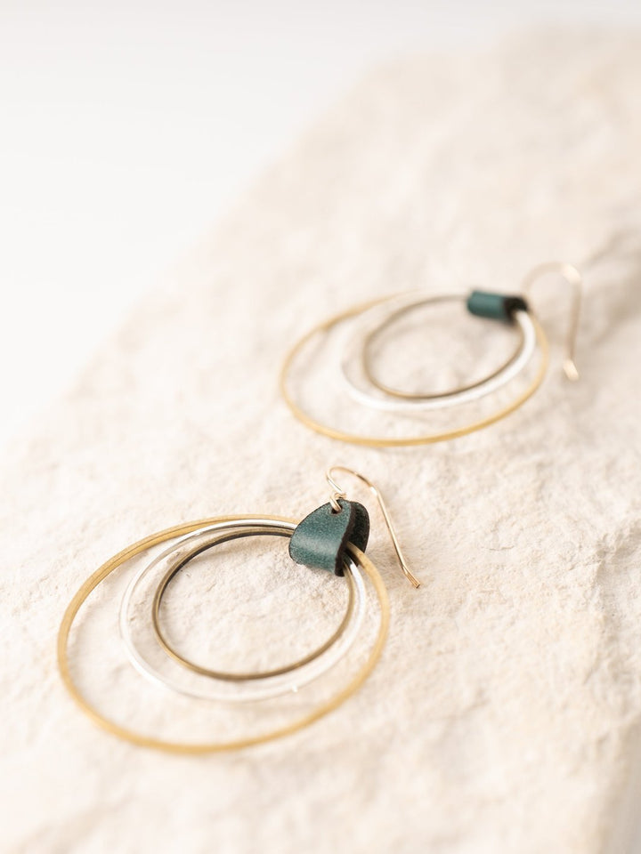 Teal Mickinley Hoop Earrings - Heyday