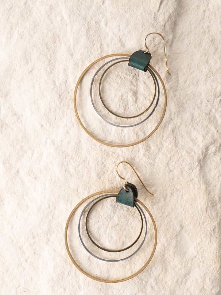 Teal Mickinley Hoop Earrings - Heyday