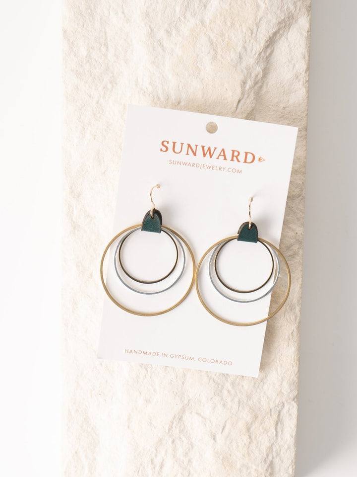 Teal Mickinley Hoop Earrings - Heyday