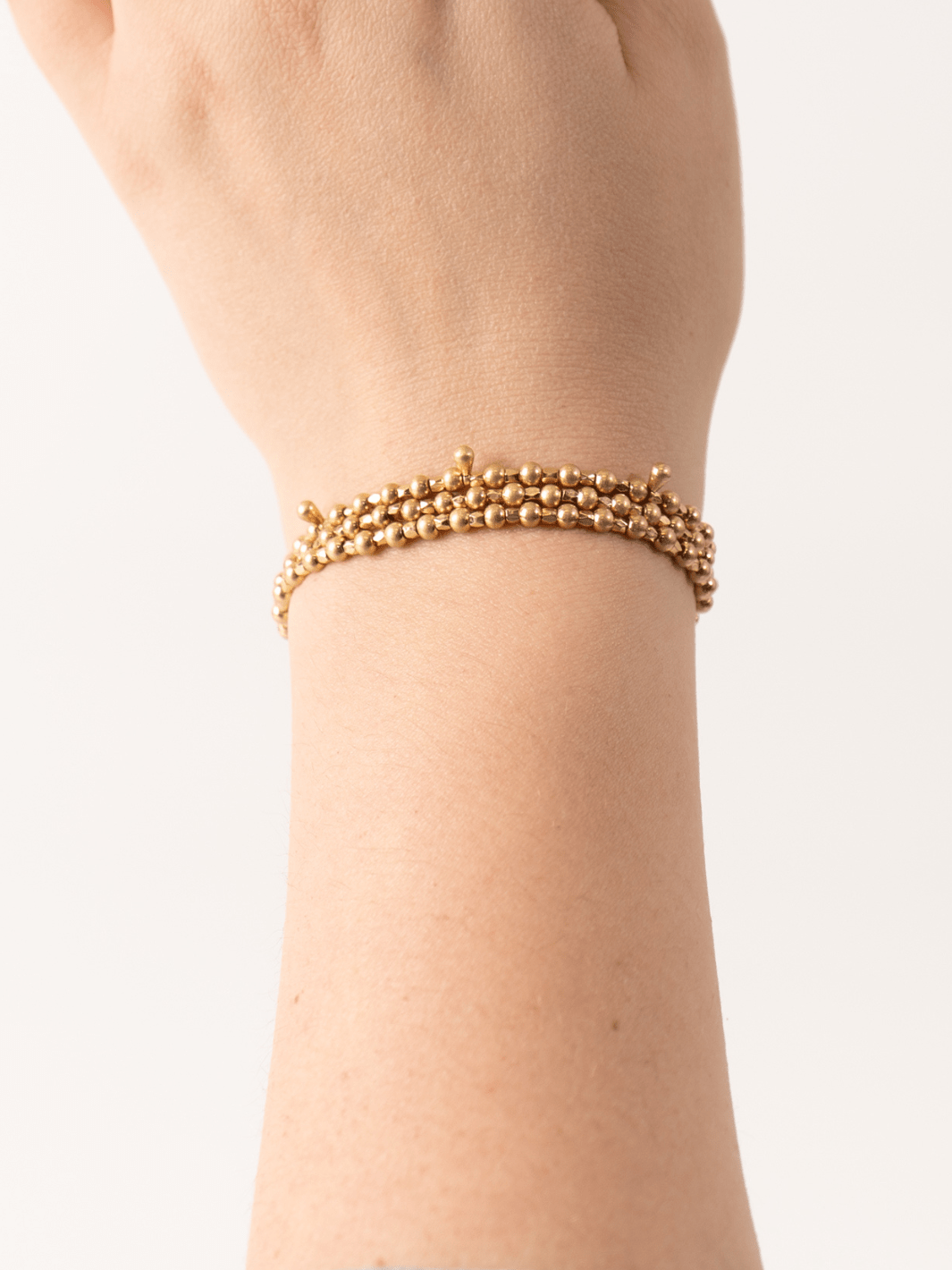 Teardrop Gold Metal Wrap Bracelet - Heyday