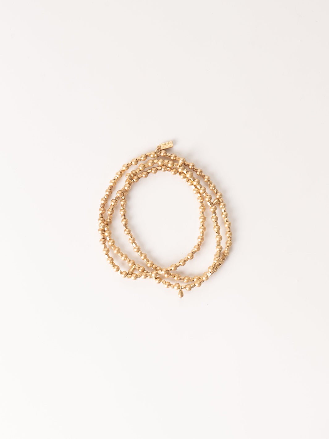 Teardrop Gold Metal Wrap Bracelet - Heyday