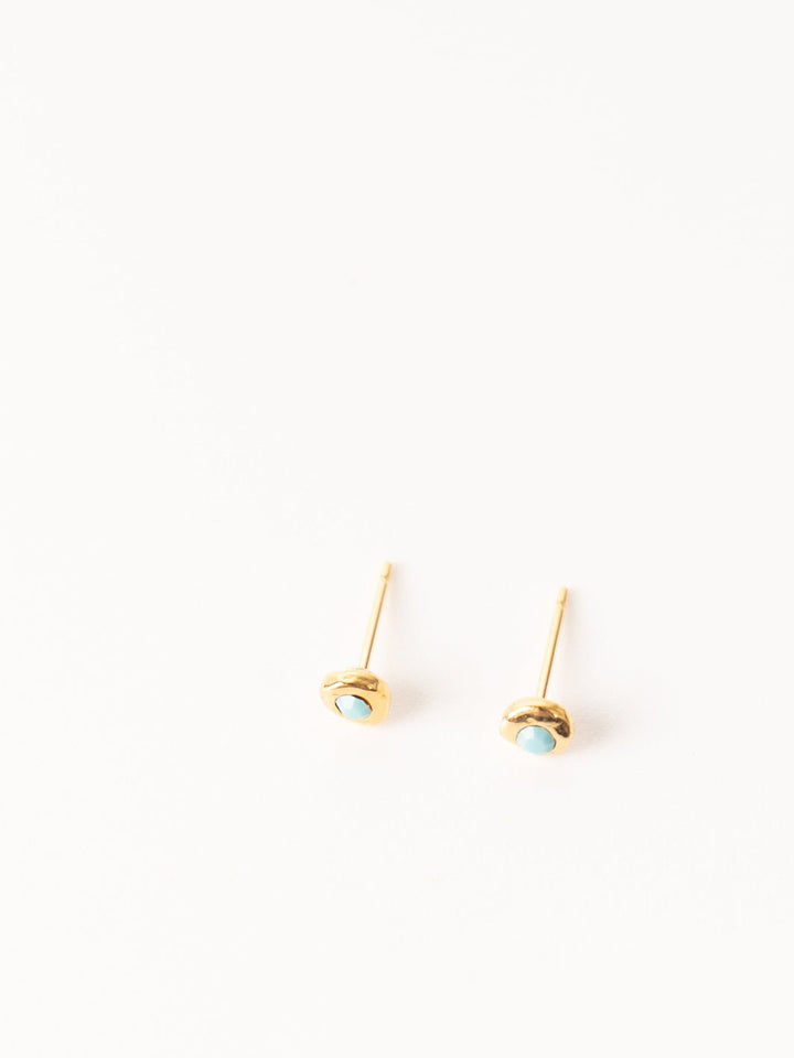 Terra Turquoise Stud Earrings - Heyday