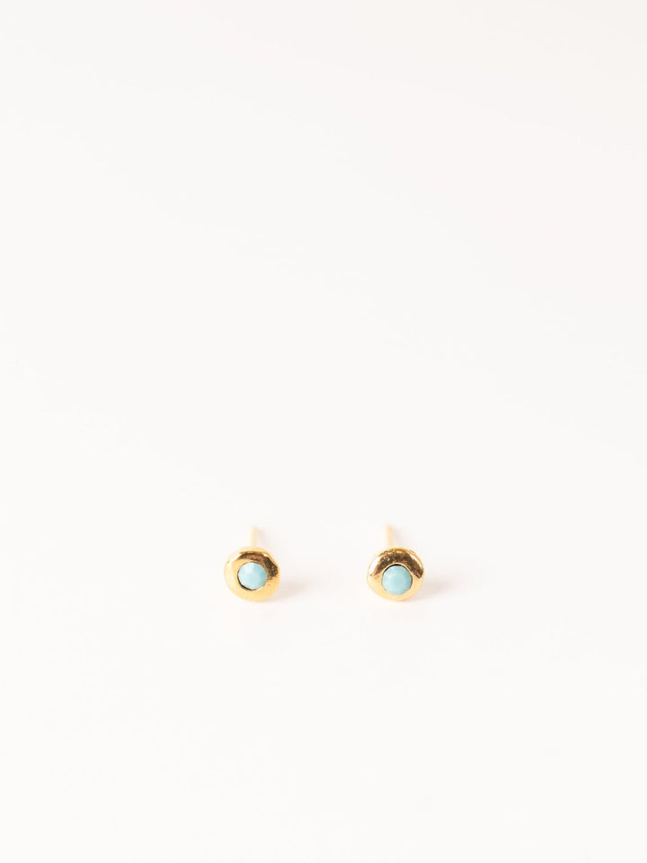 Terra Turquoise Stud Earrings - Heyday