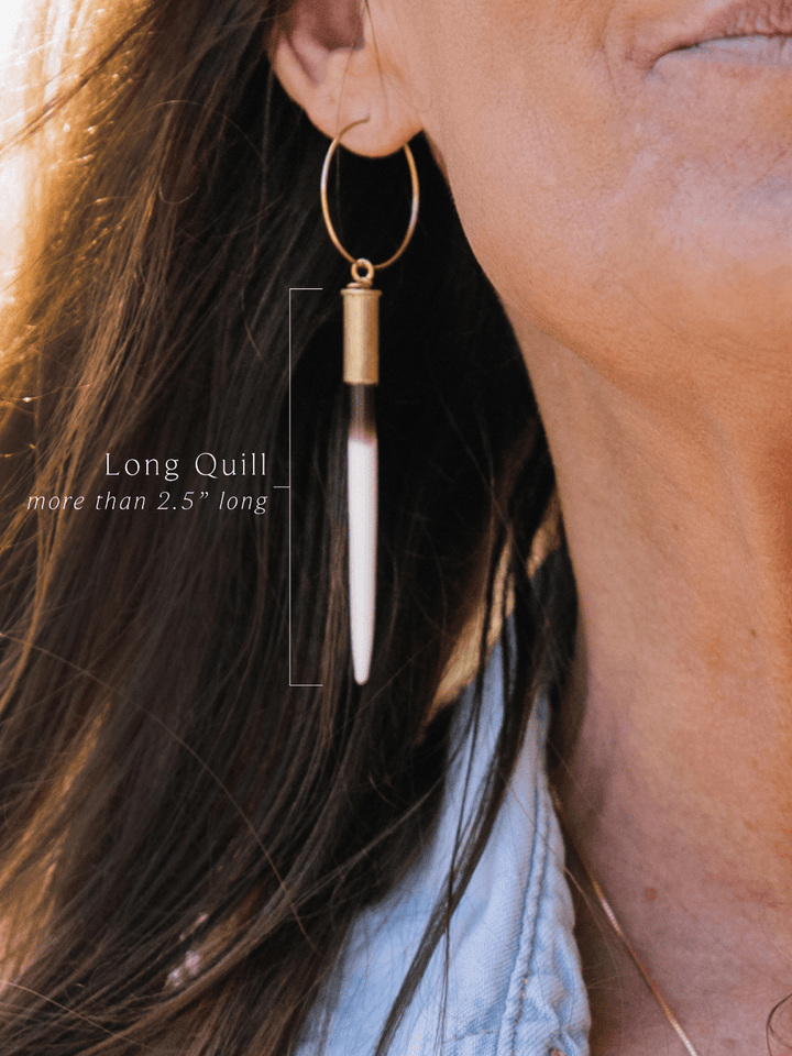The Original Beth Dutton Quill Hoop Earrings - Heyday