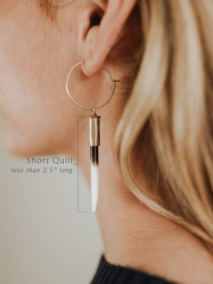 The Original Beth Dutton Quill Hoop Earrings - Heyday
