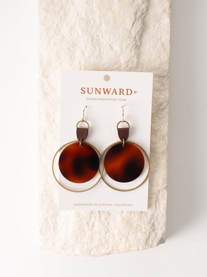 Tobacco Full Moon Earrings - Heyday