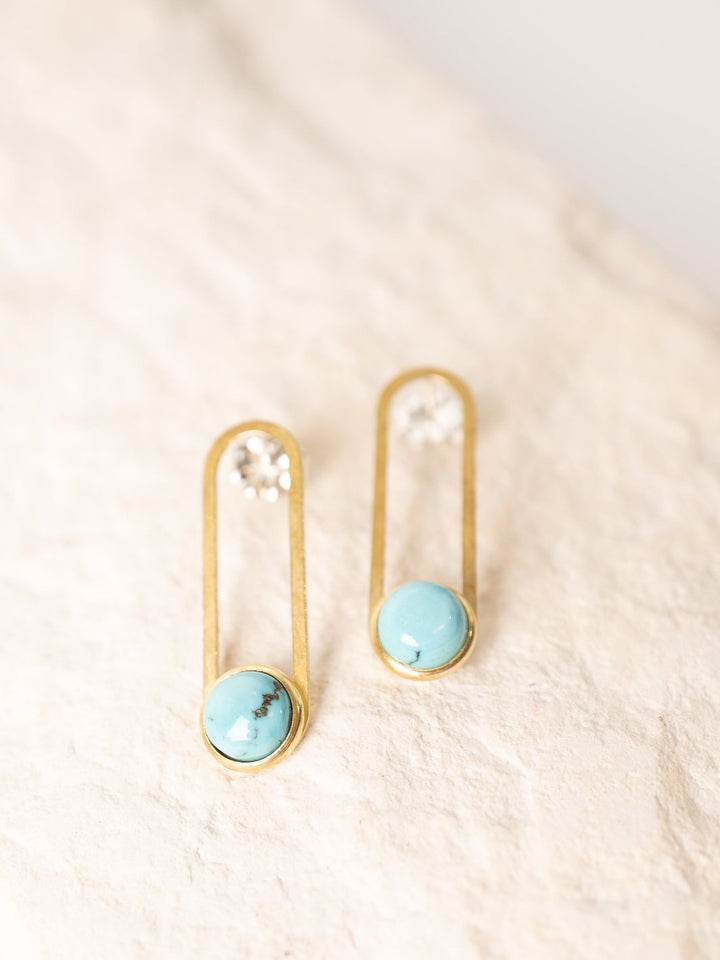 Turquoise Gulch Stud Earrings - Heyday