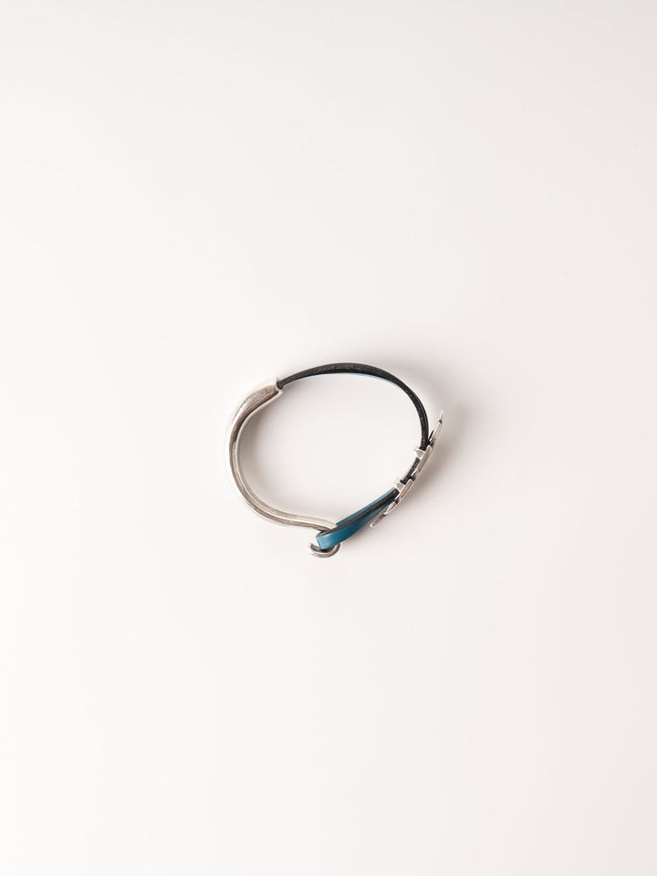 Turquoise Leather Feather Cuff Bracelet - Heyday