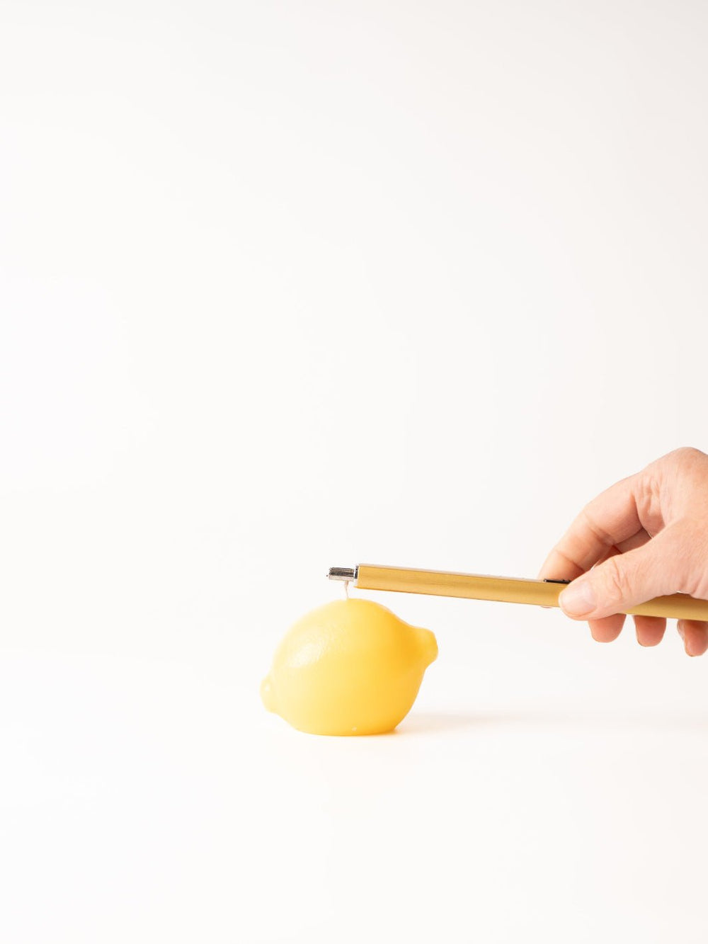 Unscented Lemon Shaped Candle - Heyday