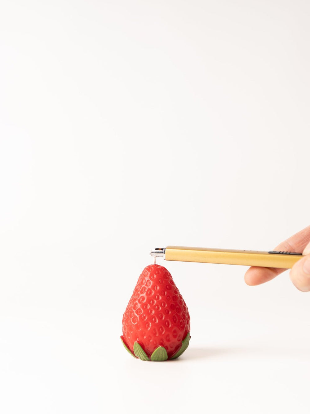 Unscented Strawberry Shaped Candle - Heyday
