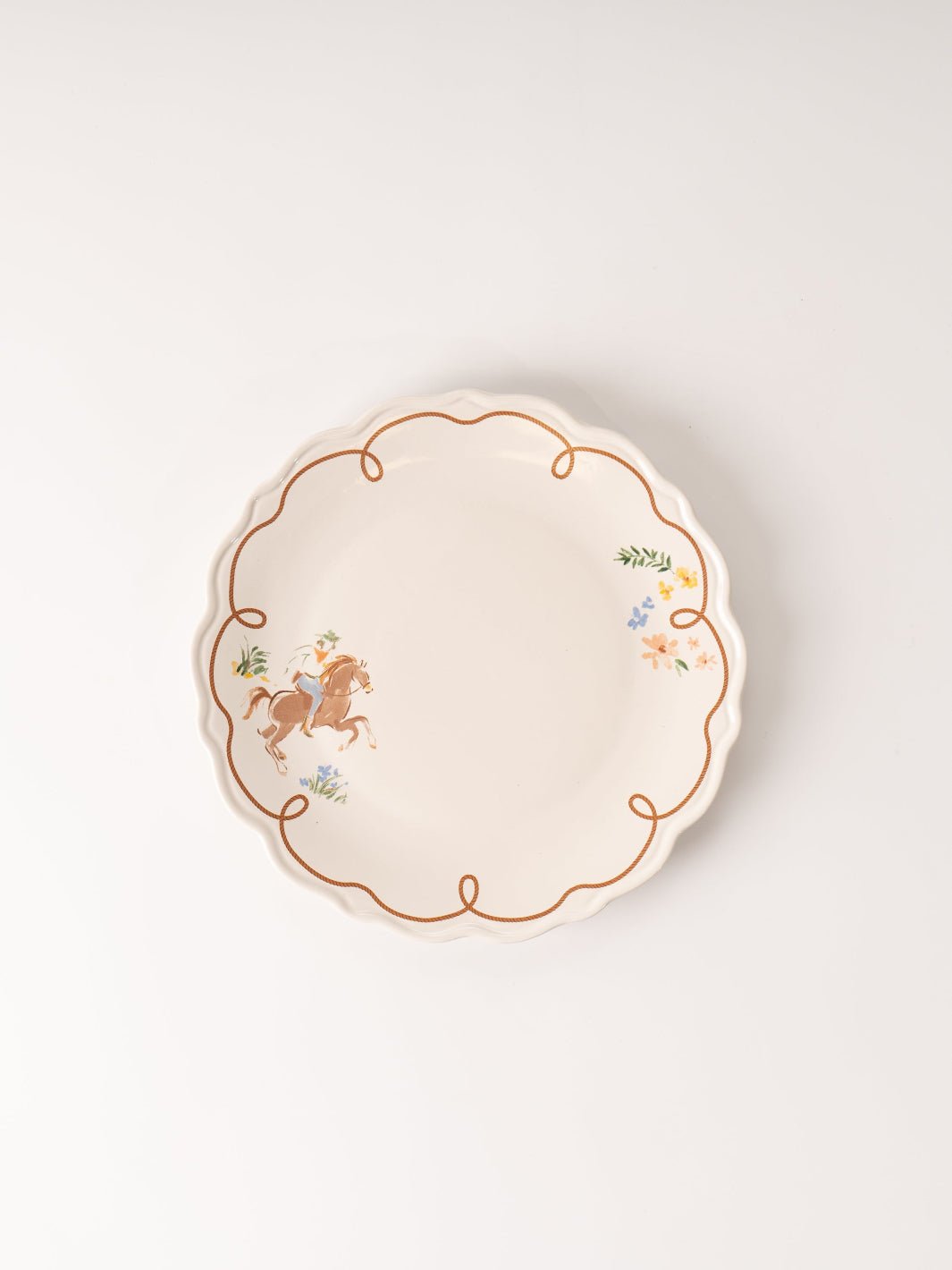 Vintage Cowboy Appetizer Plate