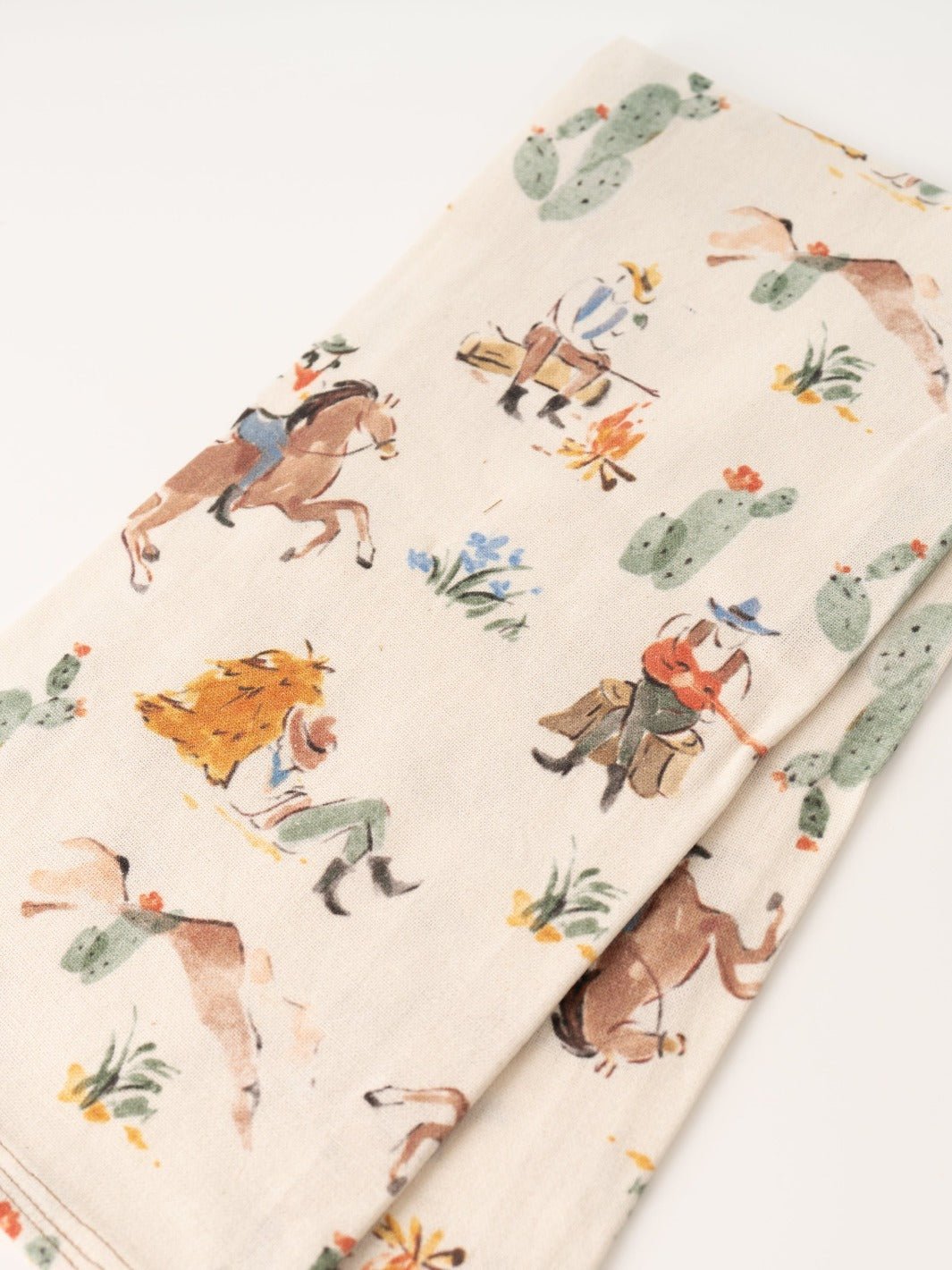 Vintage Cowboy Tea Towel - Heyday