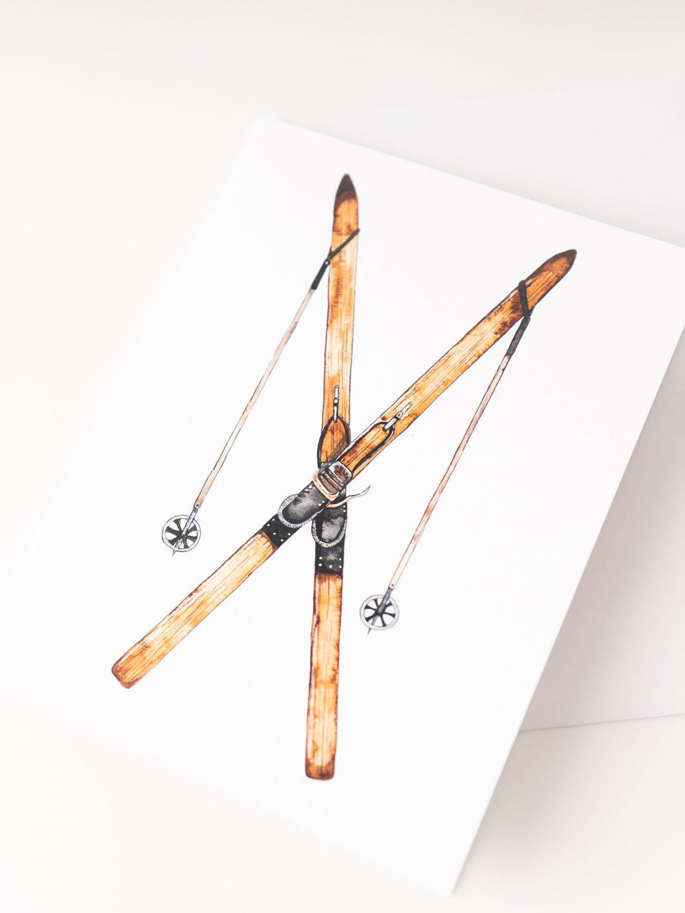 Vintage Skis Card - Heyday