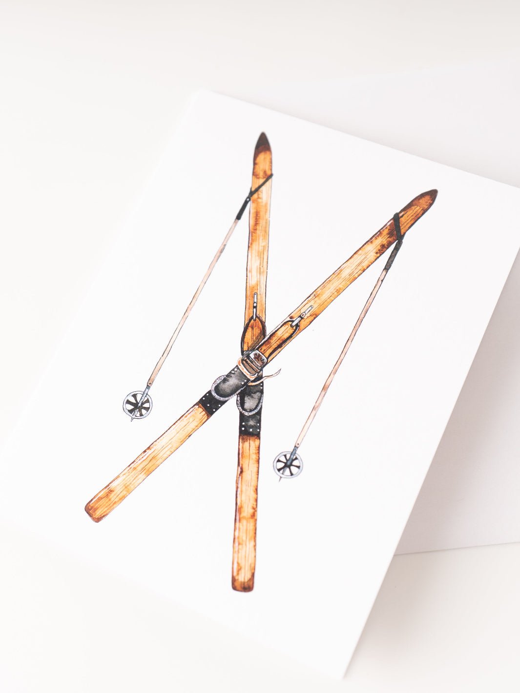 Vintage Skis Card - Heyday