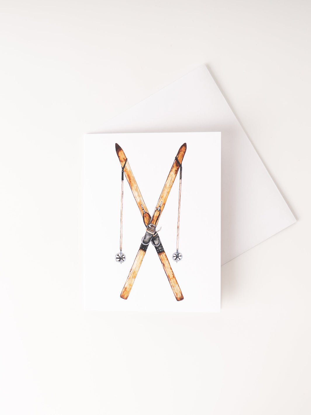 Vintage Skis Card - Heyday