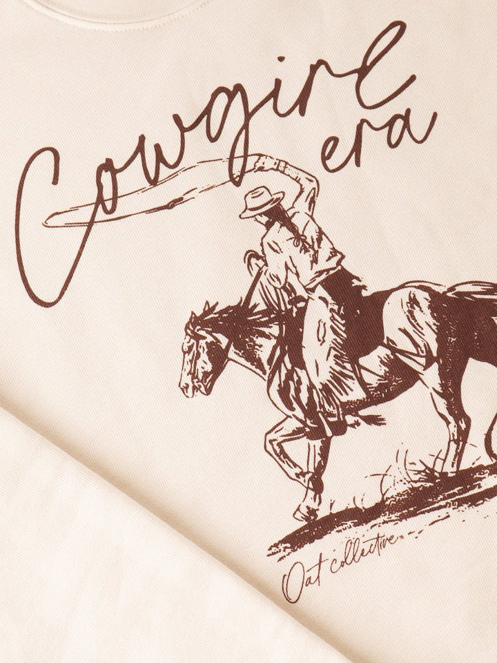 Vintage White Cowgirl Era Sweatshirt - Heyday