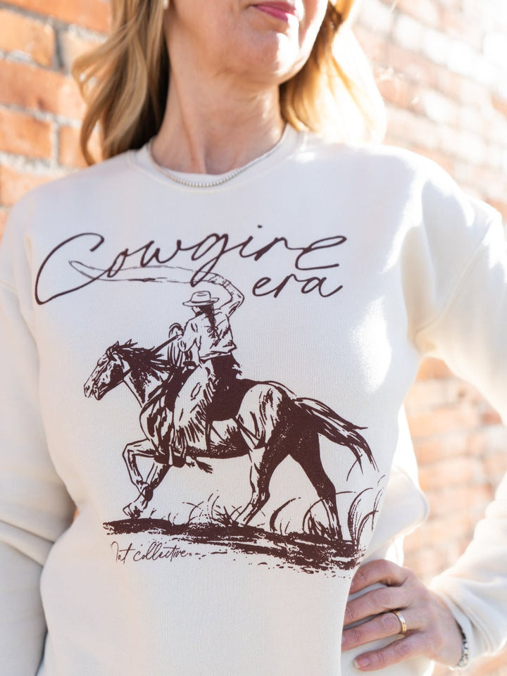 Vintage White Cowgirl Era Sweatshirt - Heyday