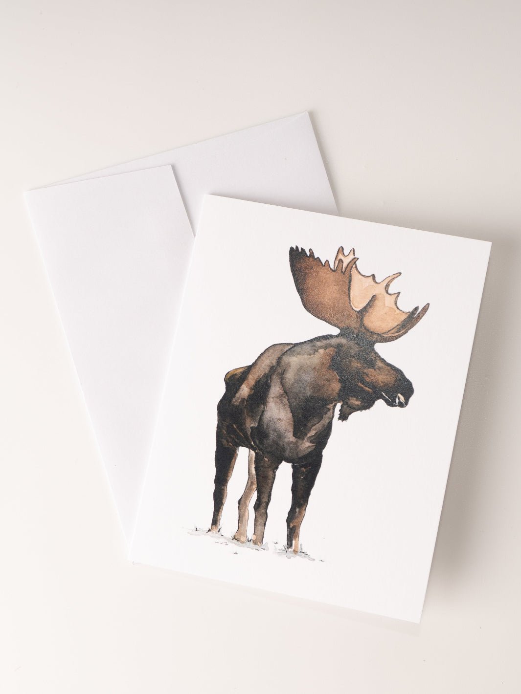 Watercolor Moose Greeting Card - Heyday
