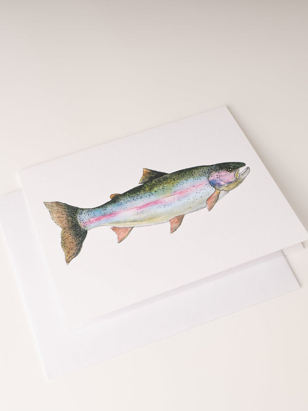 Watercolor Rainbow Trout Greeting Card - Heyday