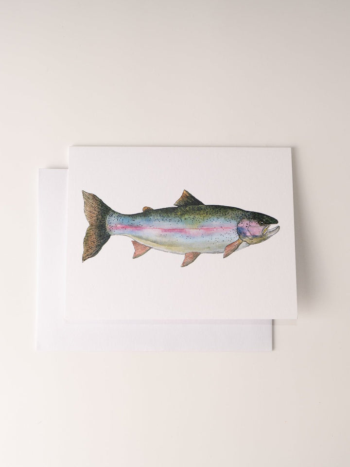 Watercolor Rainbow Trout Greeting Card - Heyday