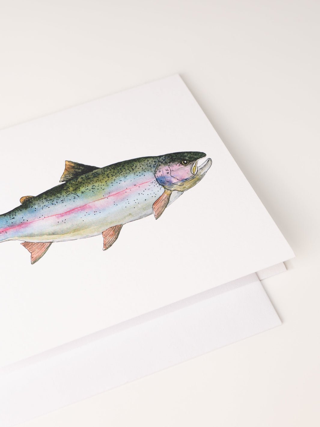 Watercolor Rainbow Trout Greeting Card - Heyday