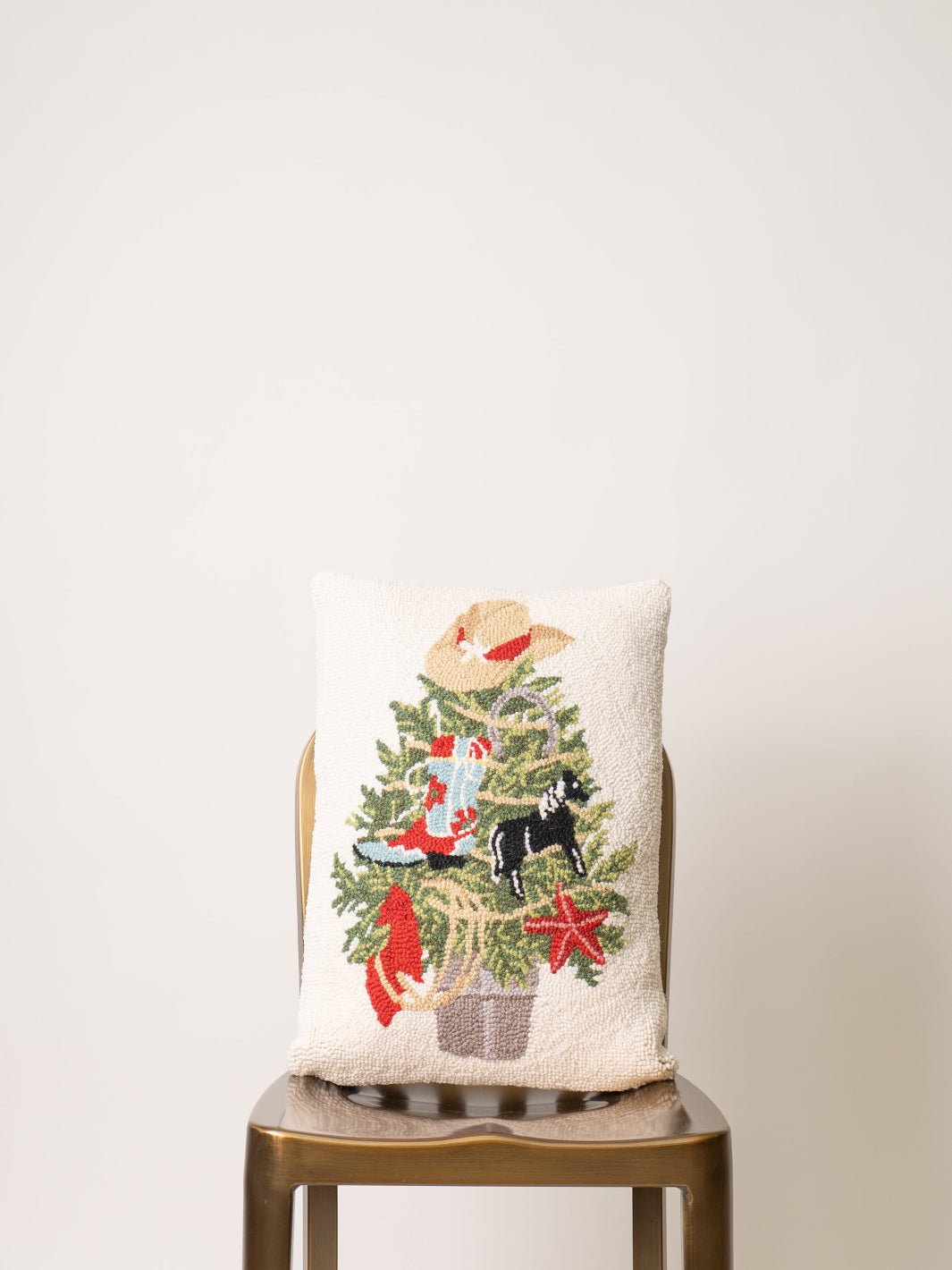 Western Christmas Tree Hook Pillow - Heyday