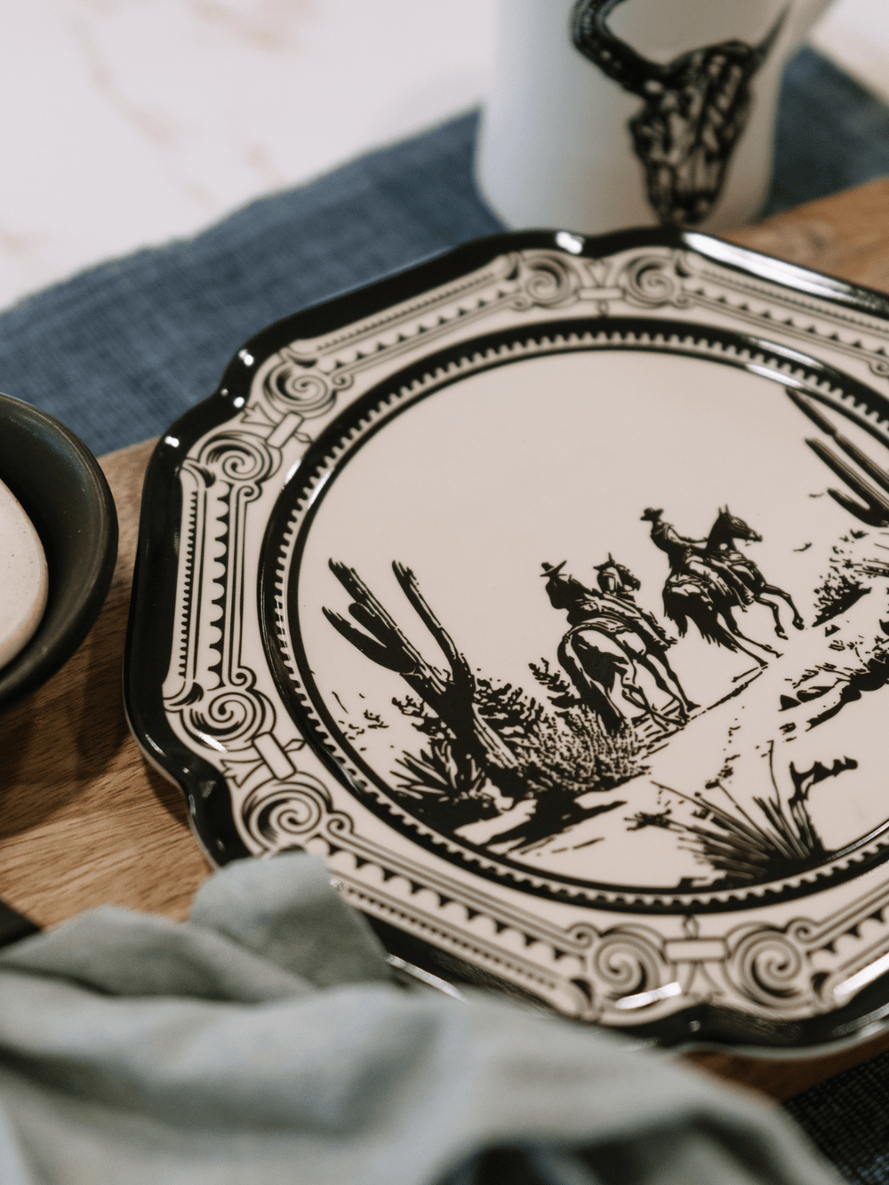 Western Gothic Cowboy Plate - Heyday