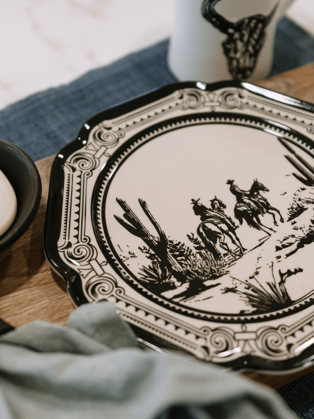 Western Gothic Cowboy Plate - Heyday