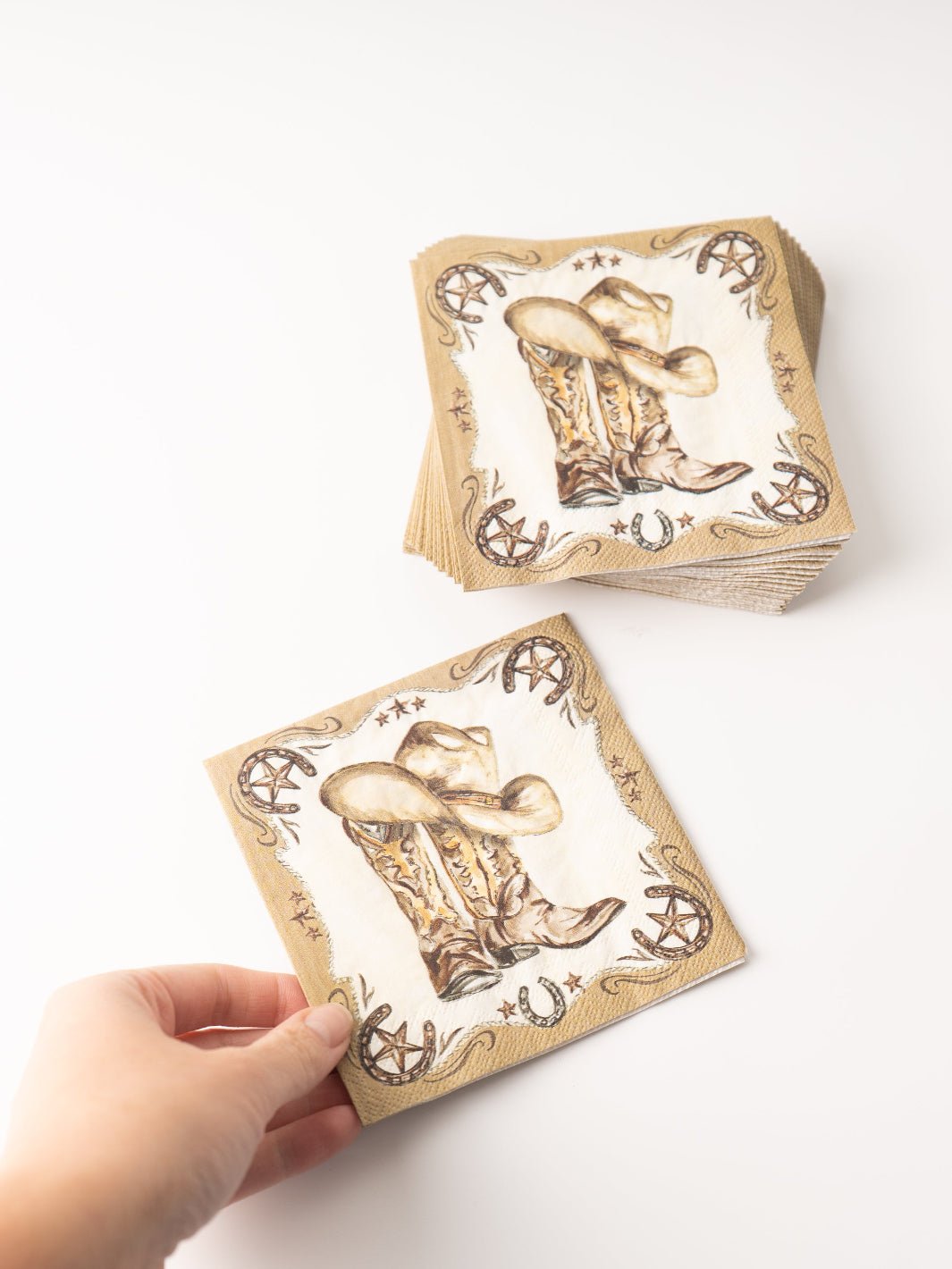 Western Leather Boots Cocktail Napkins - Heyday