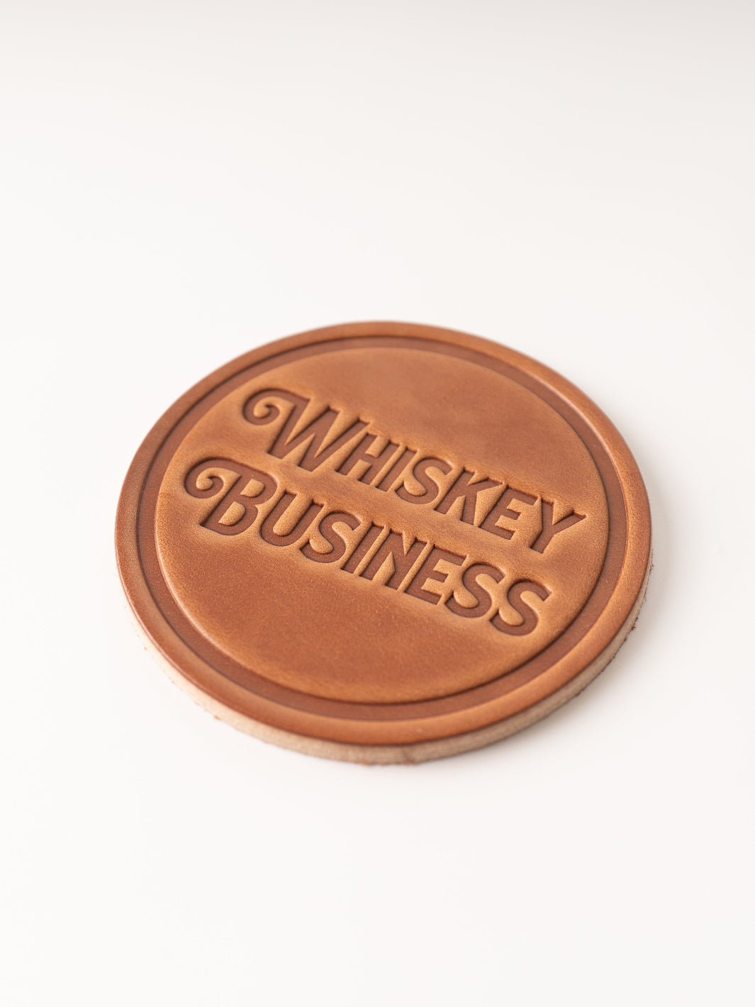 Whiskey Business Leather Coaster - Heyday