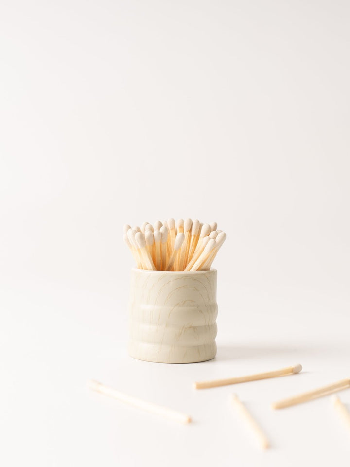 White Ceramic Match Holder - Heyday