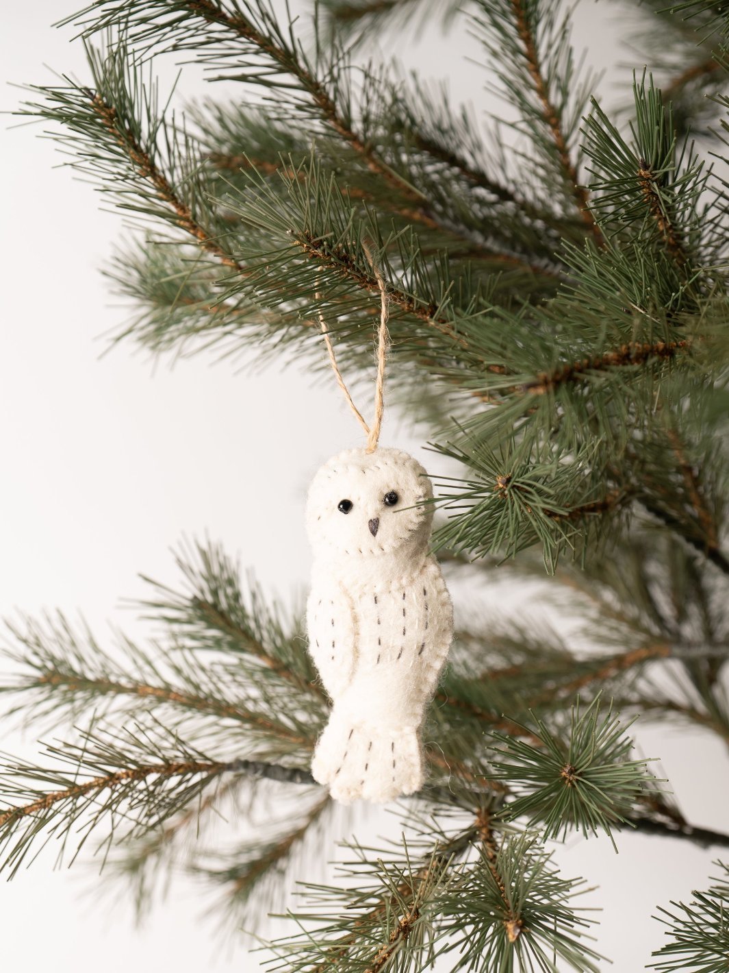 White Owl Felt Ornament - Heyday