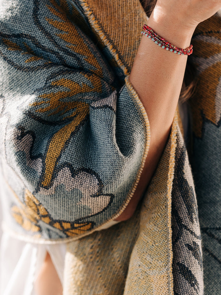 Wild Floral Wrap Scarf - Heyday