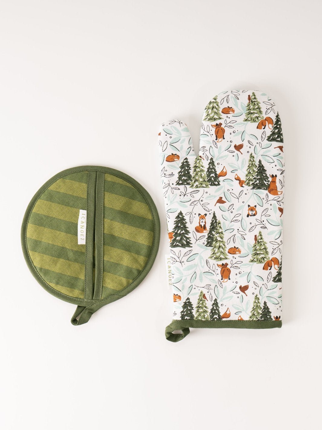 Winter Fox Mitten & Pot Holder Set - Heyday