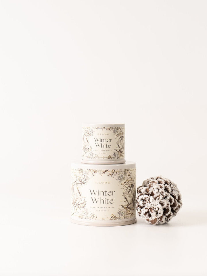 Winter White Large Tin Candle - Heyday