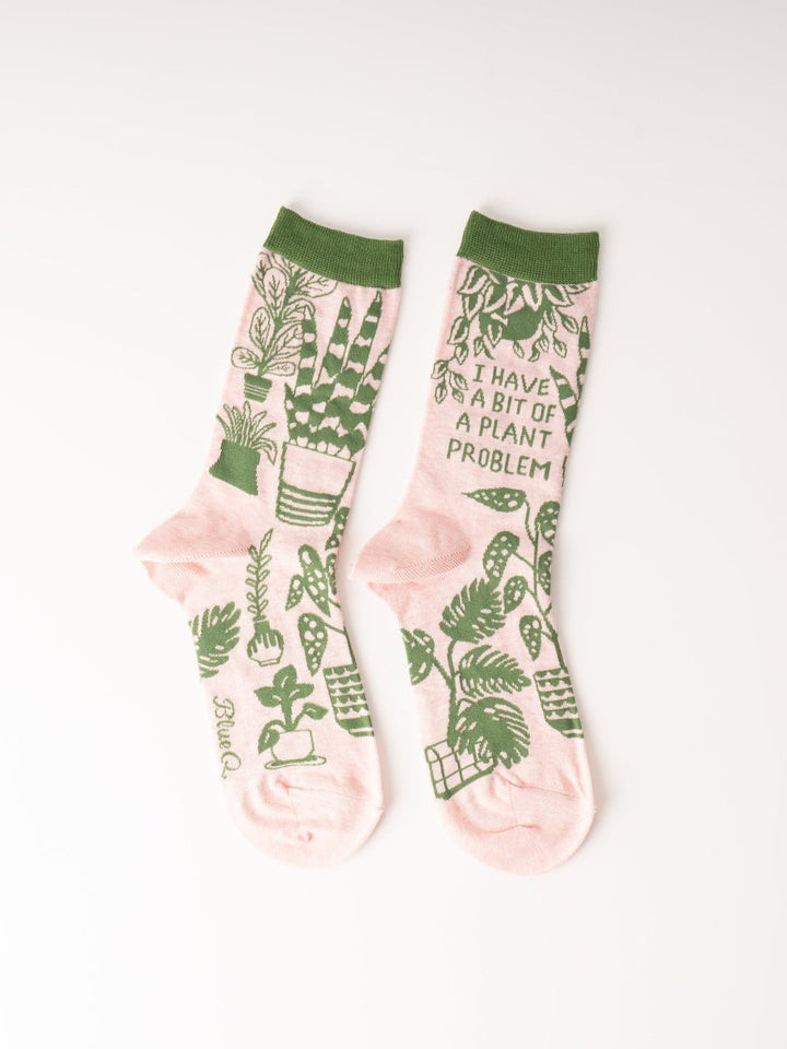 Women's A Bit of a Plant Problem Crew Socks - Heyday