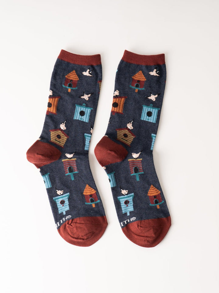 Women's Birdhouse Crew Socks - Heyday