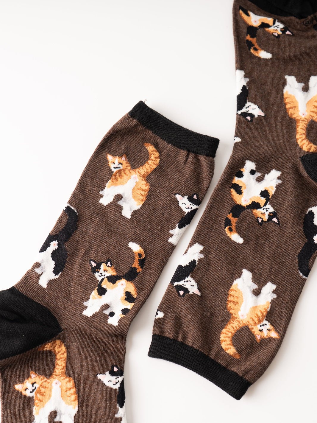 Women's Cat Butts Crew Socks - Heyday