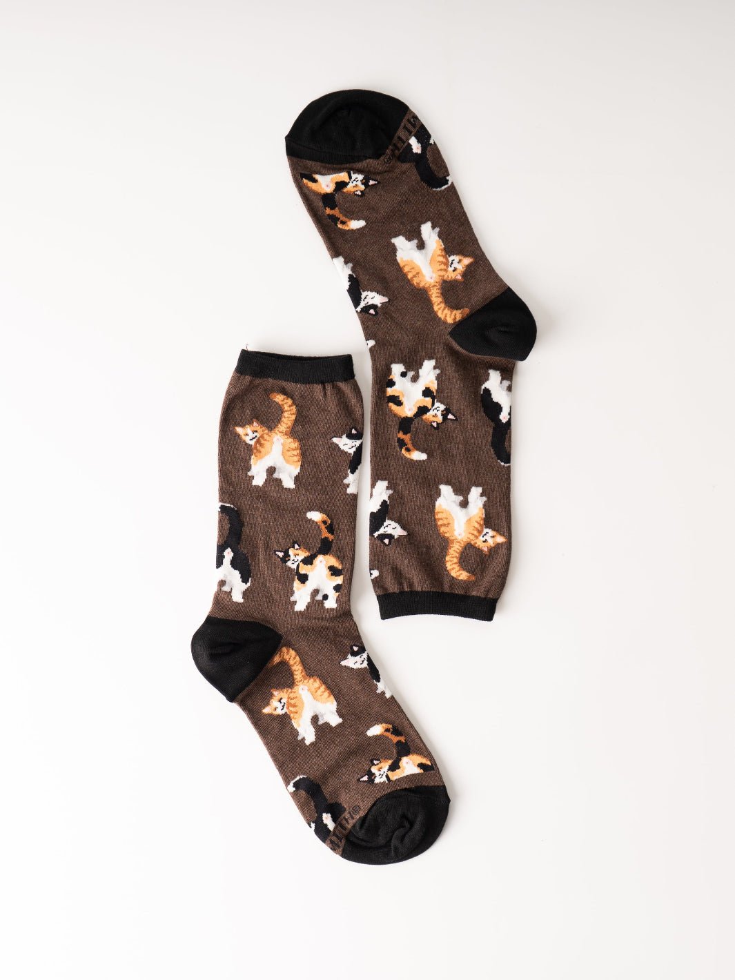 Women's Cat Butts Crew Socks - Heyday