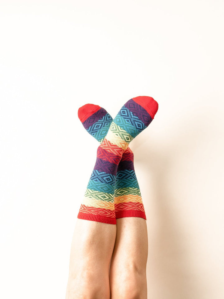 Women's Gem Rainbow Crew Socks - Heyday