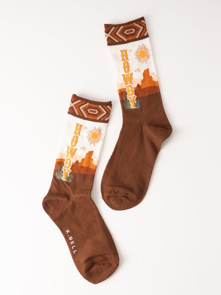 Women's Howdy Crew Sock - Heyday