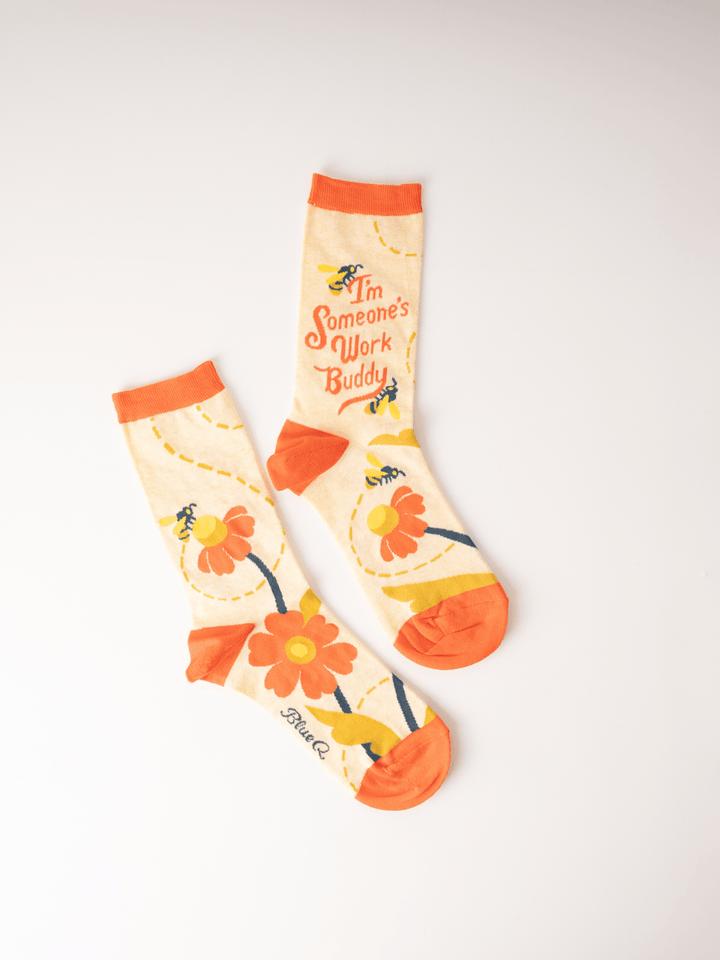 Women's I'm Someone's Work Buddy Crew Socks - Heyday