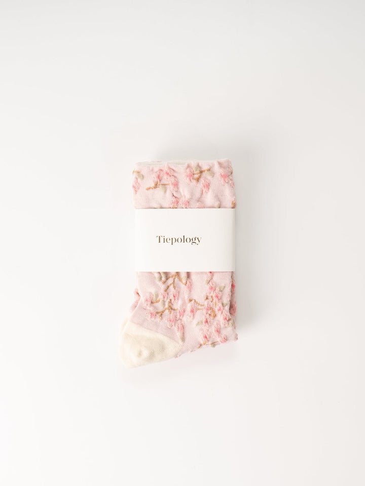 Women's Pink Spring Blossom Socks - Heyday