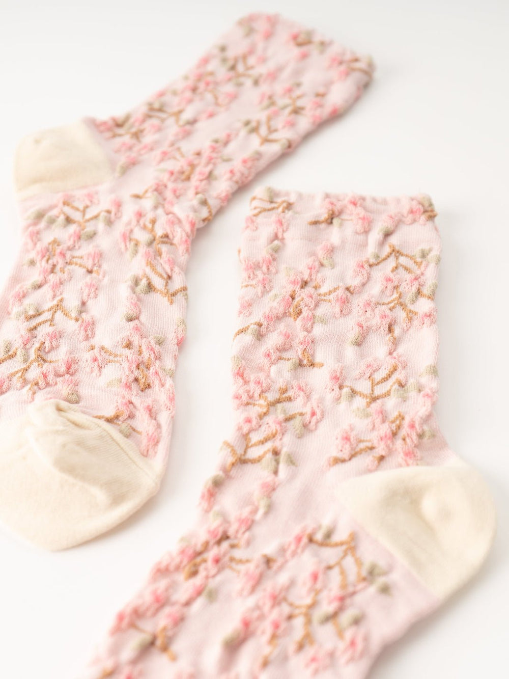 Women's Pink Spring Blossom Socks - Heyday